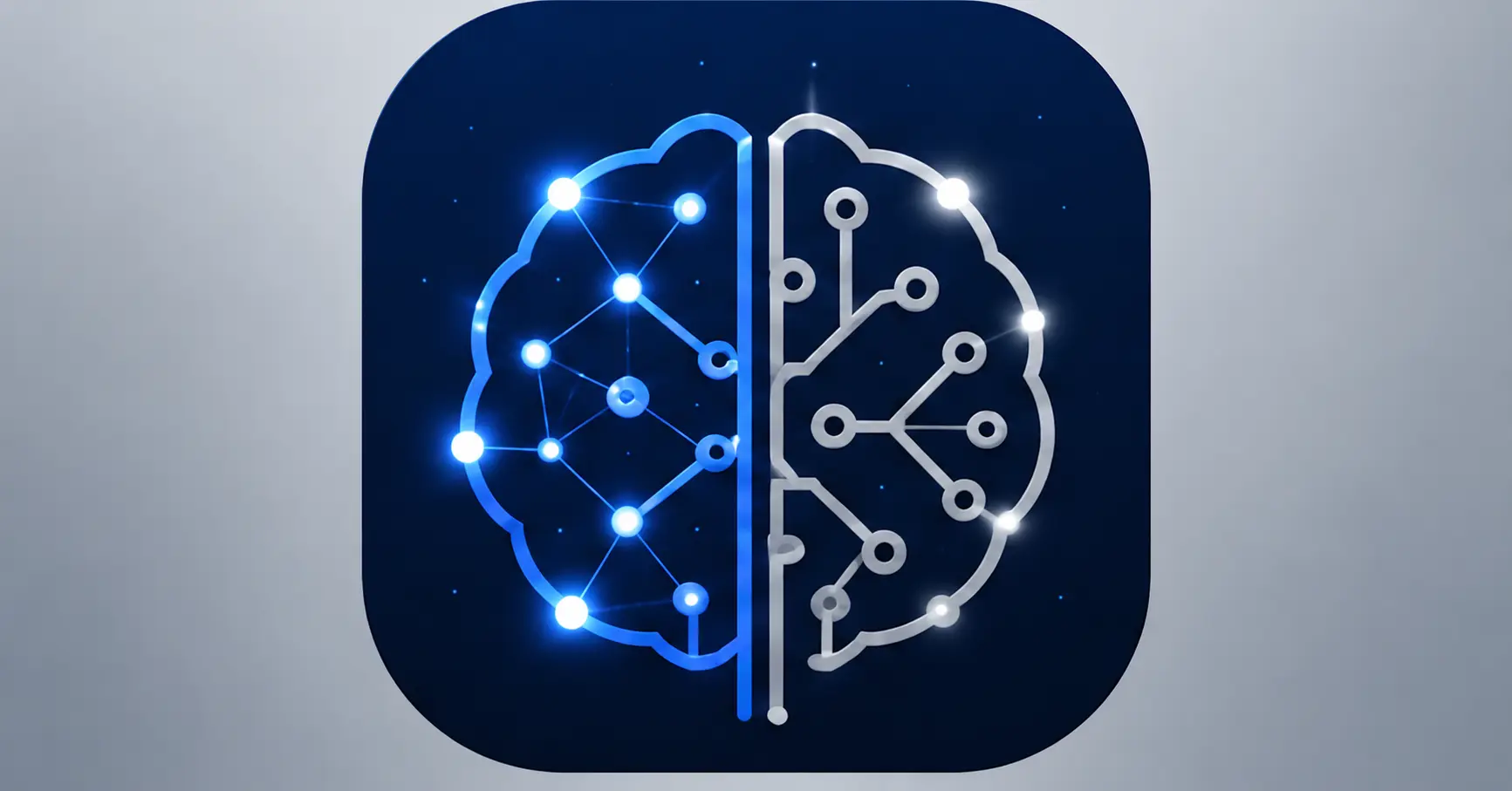 EmpireOS blue and silver circuit-brain mark